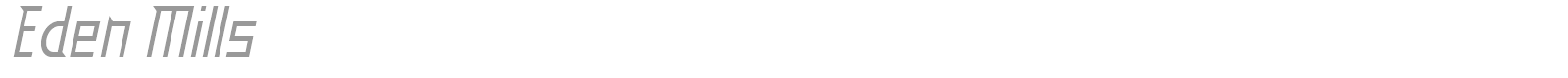 Eden Mills font preview